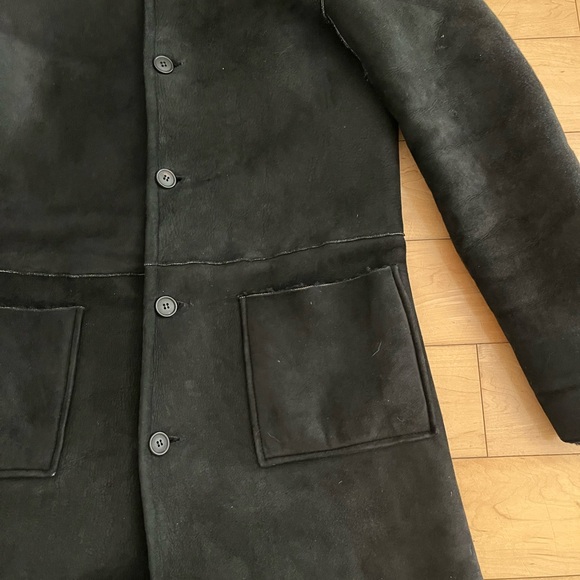 A.P.C. shearling Hooded Coat - Picture 3 of 5